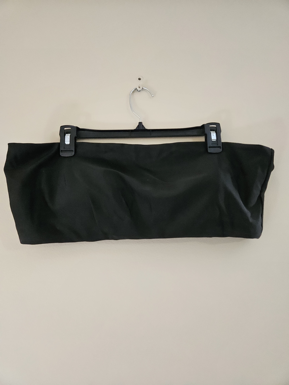 Black Strapless Bandeau Swim Top